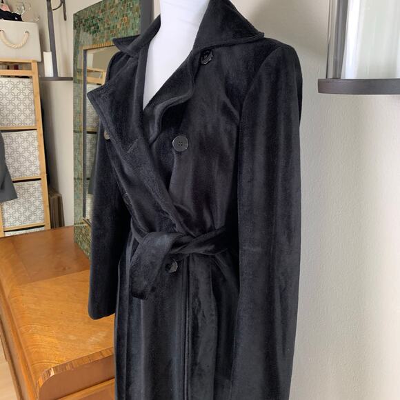 Guess Black Trench Coat - Picture 3 of 13